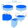 Banfeng Foldable Dog Swimming Pool Hard Plastic Collapsible Bathing Tub Kiddie Baby Pool for Dogs Cats and Kids