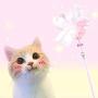 ocijf179 Cat Teaser Pet Cat Kitten Teaser Beads Bell Plush Ball Feather Playing Stick Wand Chew Toy - Grey