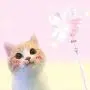 ocijf179 Cat Teaser Pet Cat Kitten Teaser Beads Bell Plush Ball Feather Playing Stick Wand Chew Toy - Grey