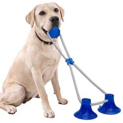 Tudoremade Suction Cup Dog Toy with Glove-Double Suction Dog Toy with Pet Grooming Glove Durable Dog Ball Dog Rope Toy Dog Teeth Cleaning Dog Chew Toy Tug of War Multifunction Pet Molar Bite Toy;