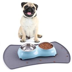 ThinkPet Slanted Cat Food Bowl, Cute Tilt Cat Bowl Anti-Skid No Spill Cat Dish