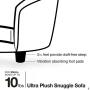 Enchanted Home Pet Ultra Plush Snuggle Pet Bed in Dark Grey