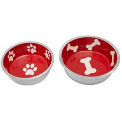 Indipets Super Max Dog Bowl - Heavy Duty Sand Casted Aluminum