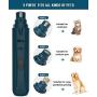 Qhou Dog Nail Grinder Clippers, Electric Pet Nail Trimmer with 3 Speed Motor, LED Light, 20h Working Time Rechargeable Nail File, Powerful Painless Paw Grooming for Large Medium Small Dogs & Cats