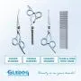 GLADOG Professional Grooming Scissors for Dogs with Safety Round Tips, 4 in 1 Dog Grooming Scissors Set, Sharp and Durable Pet Grooming Shears for Dogs and Cats GLADOG Professional Grooming Scissors for Dogs with Safety Round Tips, 4 in 1 Dog Grooming Scissors Set, Sharp and Durable Pet Grooming Shears for Dogs and Cats