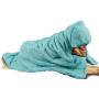SINLAND Microfiber Oversized Hooded Bath Pet Towel for Dogs and Cats 100cm x 100cm