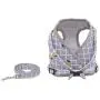 Fienveorn Dog Harness Step-in Breathable Puppy Cat Dog Vest Harnesses, Grey,S Fienveorn Dog Harness Step-in Breathable Puppy Cat Dog Vest Harnesses, Grey,S