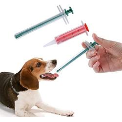 Pet Pill Popper Pill Gun for Cats Pet Syringe Feeding Oral Tablet Capsule or Liquid Feeding Kit Silicone Syringes for Dog Cat Pill Shooter