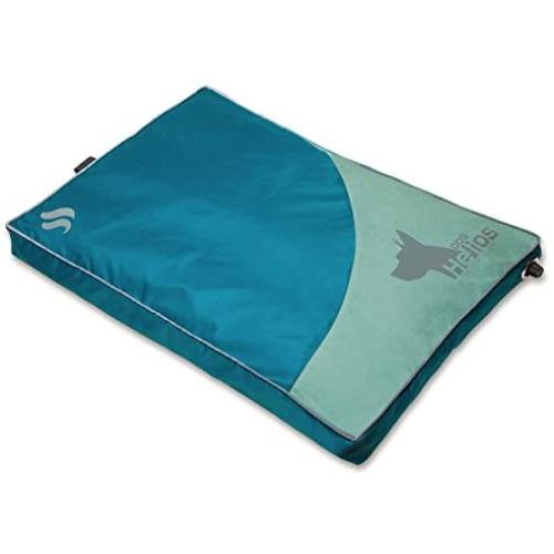 DOGHELIOS Aero-Inflatable Folding Outdoor Camping Sporty Fashion Travel Waterproof Inflatable Pet Dog Bed Mat Lounge, Small, Blue