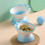 LIONWEI LIONWELI Ceramic Tilted Elevated Cat Dog Bowl Raised Cat Food Water Bowl Dish Pet Comfort Feeding Bowls