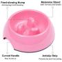 ljfjf Gobble-Stop Slow Feeder Dog Bowl Slow Eating Anti-Gulp BPA Free Melamine Bowl Fun Interactive Pet Bowl for Dogs Cats Puppies, Small, Black
