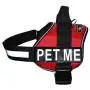 PET ME Nylon Dog Vest Harness. Purchase Comes with 2 Reflective Removable PET ME Patches. Please Measure Your Dog Before Ordering