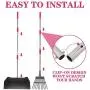 Extra Large Dog Pooper Scooper - Metal Pet Poop Tray and Rake Set with Long Handle for Small Medium Large Dogs, Heavy Duty Pet Waste Removal Scoop for Gravel, Lawns, Grass, Dirt