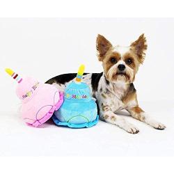 Midlee 2 Layer Birthday Cake Dog Toy (Pink)