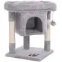 BEWISHOME Cat Tree Cat House Cat Condo with Sisal Scratching Posts, Plush Perch, Cat Tower Furniture Cat Bed Kitty Activity Center Kitten Play House BEWISHOME Cat Tree Cat House Cat Condo with Sisal Scratching Posts, Plush Perch, Cat Tower Furniture Cat Bed Kitty Activity Center Kitten Play House