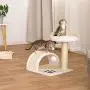 Dibea Activity Centre Cat Scratching Post, 43 cm, Beige/White Dibea Activity Centre Cat Scratching Post, 43 cm, Beige/White
