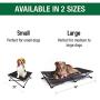Hyper Pet Home and Away Elevated Collapsible Pet Bed (Raised Cooling Dog Bed Available in 2 Sizes for Small Dogs, Medium Dogs, and Large Dogs)
