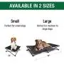 Hyper Pet Home and Away Elevated Collapsible Pet Bed (Raised Cooling Dog Bed Available in 2 Sizes for Small Dogs, Medium Dogs, and Large Dogs)