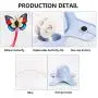 Cat Toys Interactive, Electric Rotating Cat Butterfly Toys,Realistic Fluttering Sound Cat Interactive Toys for Indoor Cats (Include 3 Flashing Butterflies)