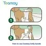 Teamoy Belly Bands for Male Dogs with Removable Pads, Reusable Washable Puppy Dog Diaper Wraps(Pack of 3), M