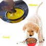 S-Lifeeling Collapsible Pet Bowl Silicone Pop-up Travel Bowl for Dog & Cat Bowls Set of 2 Carabiner Pet Set
