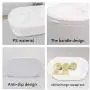 Cat Bowls Elevated Dog Bowls with 4500ML Large Storage Stand Double Raised Pet Food Water Bowls Anti Slip Dog Dish Stand Raised Stand 15°Tilted Raised Food and Water Feeder for Cats Dogs(White)