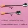 IVIA PET Food Can Spoon/ 4Pack/ Multiple Sizes Stainless Steel- Silicone Food Canned Scoop for Dogs and Cats IVIA PET Food Can Spoon/ 4Pack/ Multiple Sizes Stainless Steel- Silicone Food Canned Scoop for Dogs and Cats