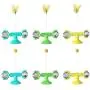 ocijf179 Cat Toy Kit Rotatable Roller Kitten Turntable Game Pet Supplies Round Interactive Cat Toy - Green