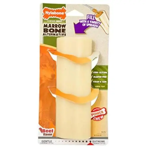 Nylabone Dura Chew Giant Marrow Bone Alternative Beef Flavor Dog Chew Toy Beef Flavor Large/Giant - Up to 50 lbs. Nylabone Dura Chew Giant Marrow Bone Alternative Beef Flavor Dog Chew Toy Beef Flavor Large/Giant - Up to 50 lbs.