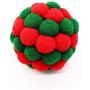 Cat Ball Toys with Bells for Cats Kitten Pet, Pack of 5 Soft Cat Pompom Ball Interactive Toys Colorful Cat Balls