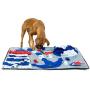 PetBOYA Dog Snuffle Mat with Navy Theme,Pet Feeding Mat Dog Training Pad,Encourage Foraging Skills for Intelligence Stimulation and Stress Release of Pets