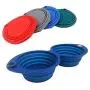Portable Silicone Collapsible Dog Bowls and Dog Poop Bags Dispenser with 5 roll (100 pcs) Strong Plastic Bags and D-Ring Portable Silicone Collapsible Dog Bowls and Dog Poop Bags Dispenser with 5 roll (100 pcs) Strong Plastic Bags and D-Ring