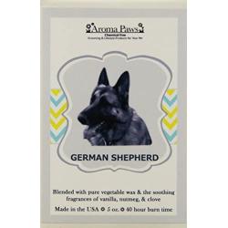 Aroma Paws Breed Candle Glass, 5-Ounce, German Shepherd