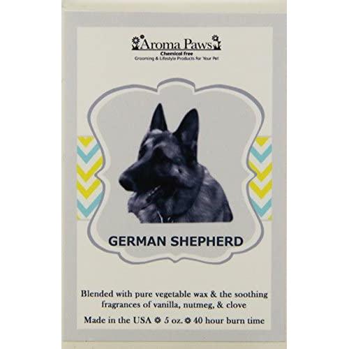 Aroma Paws Breed Candle Glass, 5-Ounce, German Shepherd