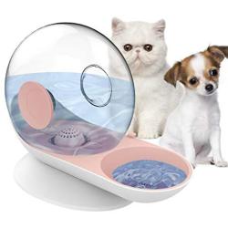 HappyCat Small Pets Water Dispenser Dogs Cats Gravity Waterer Feeder Bowl Automatic Water Drinking Fountain for Small or Medium Size Dogs Cats (Green Snail)