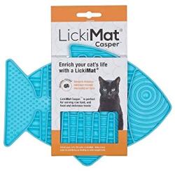 Lickimat Casper & Felix, Fish-Shaped Cat Slow Feeders for Feline Boredom and Anxiety Reduction; Perfect for Food, Treats and Anxiety Reduction. Modern Alternative to a Cat Bowl.