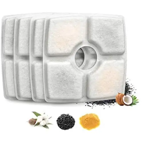 Tiumiao Cat Water Fountain Filters, Pet Fountain Filter Triple Filtration System Replacement Filter, Concentrated Carbon Technology Filters for Automatic Flower Water Dispense Tiumiao Cat Water Fountain Filters, Pet Fountain Filter Triple Filtration System Replacement Filter, Concentrated Carbon Technology Filters for Automatic Flower Water Dispense