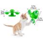 ECOSCO Windmill Cat Toy Interactive Stick Cat Toy Turntable Cat Toy with Suction Cup,Pet Interactive Puzzle Training Turntable Teasing Toys