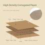 ComSaf Cat Scratcher Cardboard, 3 in 1 Scratching Lounge Bed, Corrugated Scratch Pad, Cat Training Toy for Large Cats and Kitten, Furniture Protection, Durable and Revisible