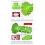 Squeaky Dog Float Toys Suction Cup Pull Puppy Toy Dogs Supplies Super Bite-Resistant Pet Chew Molar Stick New Material Toothbrush That Brush Teeth by Himself (Green)