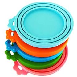 DYBEN Pet Can Covers/Universal BPA Free & Dishwasher Safe/Silicone Pet Food Can Lid Covers