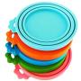 DYBEN Pet Can Covers/Universal BPA Free & Dishwasher Safe/Silicone Pet Food Can Lid Covers