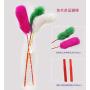 WellieSTR 27PCS (9 Stlye) Teaser Feather Toys Kitten Funny Colorful Rod Cat Wand Toys Plastic Pet Cat Toys Interactive Stick Pet Cat Supplies