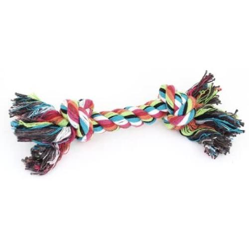uxcell Braided Bone Rope Chew Knot Practice Training Pets Toy Gift, Multicolor