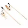 Lian yi Wood Wand Stick for Cat Catcher Teaser Mouse Toy for Pet Kitten Jumping Train Aid Fun Stick Teaser Toy Cute Interactive Toy