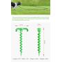 WeiFaJK Dog Tie Out Cable and Stake with Durable,for Yard and Camping,Outdoor Dog Chew Toy for Small Medium and Large Pet Dogs (Green) 4 Pcs