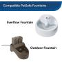 PetSafe Drinkwell Replacement Filter Kit for the Everflow and Outdoor Dog And Cat Water Fountains, Kit Contains 3 Dual Cell Carbon Filters and 1 Foam Pre-Filter - PAC00-13192