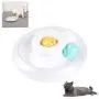 Tylu UFO Style Cat Turntable Toy Amusement Park Disk Tumbler Base with Two Colorful Catnip Ball Interactive Kitten Fun Mental Exercise Puzzle Toys Interactive Cat Ball Toy Suitable for Multiple Cats Tylu UFO Style Cat Turntable Toy Amusement Park Disk Tumbler Base with Two Colorful Catnip Ball Interactive Kitten Fun Mental Exercise Puzzle Toys Interactive Cat Ball Toy Suitable for Multiple Cats
