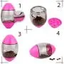 HyiFMY Pet Rugby Toy, S/L Interactive Rugby Ball Toy,Treat-Dispensing Ball,for Dogs Puppy& Cats