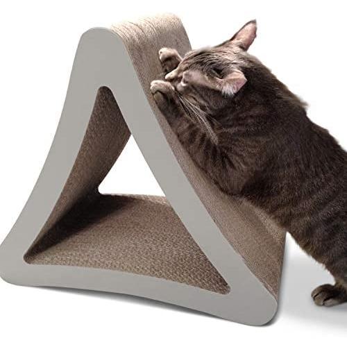 PetFusion 3-Sided Vertical Cat Scratching Post (Avail in 2 Sizes). [Multiple Scratching Angles to Match Your Cats Preference]